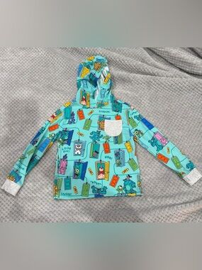 Little Sleepies Monsters Inc. Hooded Kids Top with Pocket